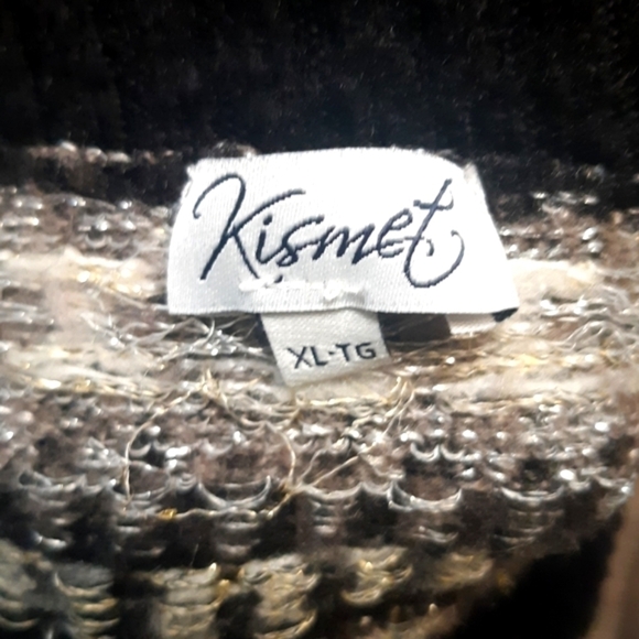 Kismet womans size XL sweater scoop neck comfy warm long sleeve black - Picture 4 of 12